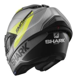 Shark EVO GT ENCKE Helmet -Motorcycle Equip Shop shark evogtencke helmet matte grey yellow black 3