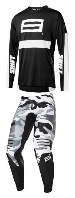 Shift Black Label G.I. Fro Jersey -Motorcycle Equip Shop shift3lack label gi fro jersey black white