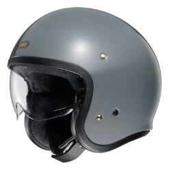 Shoei J·O Helmet - Solid -Motorcycle Equip Shop shoei jo helmet solid ratt grey