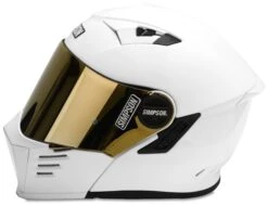 Simpson Mod Bandit Helmet White / XL [Open Box] -Motorcycle Equip Shop simpson mod bandit helmet white xl open box white 1
