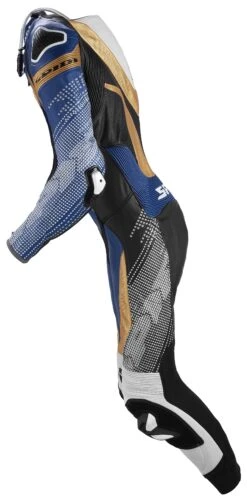Spidi Supersonic Pro Perforated Race Suit -Motorcycle Equip Shop spidi supersonic perf pro racesuit black blue gold46 1