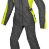 Spidi Touring Two Piece Women's Rain Suit -Motorcycle Equip Shop spidi touring2 piece womens rain suit black fluo yellow