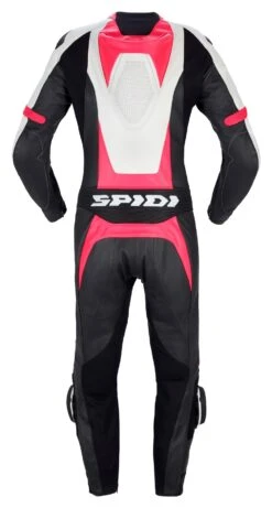 Spidi Track Perforated Pro Women's Race Suit -Motorcycle Equip Shop spidi track lady perf pro black pink 1
