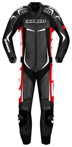 Spidi Track Wind Pro Race Suit -Motorcycle Equip Shop spidi track wind pro race suit red black