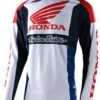 Troy Lee Designs SE Pro Quattro Honda Jersey 2 Troy Lee Designs SE Pro Quattro Honda Jersey -Motorcycle Equip Shop troy lee designs se pro jersey quattro honda white blue