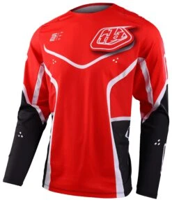 Troy Lee Designs Troy Lee SE Pro Radian Jersey -Motorcycle Equip Shop troy lee se pro radian jersey red white