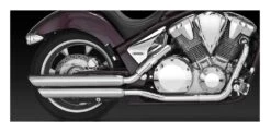 Vance & Hines Twin Slash Slip-On Mufflers Honda Fury VT1300 2009-2017